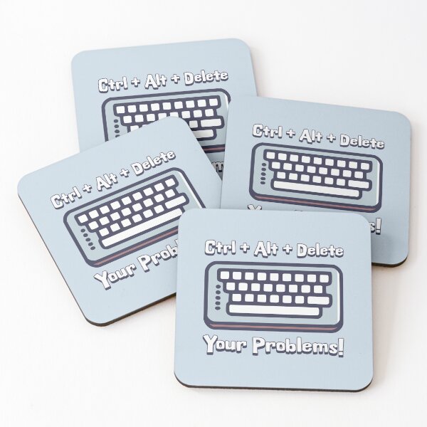Item preview, Ctrl + Alt + Delete Your Problems! Cute keyboard Cartoon designed and sold by PMCreative.