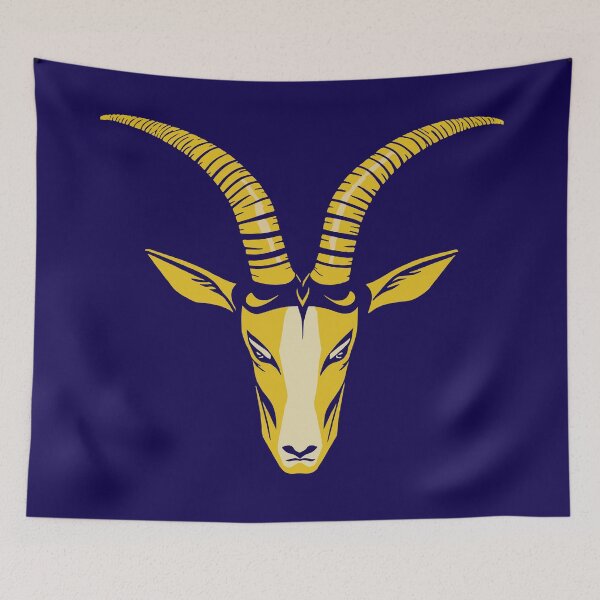 Item preview, Amalthaea, the Golden Goat - Dark Blue designed and sold by AtithasosTragos.