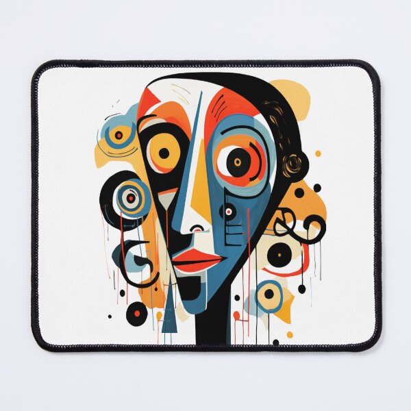 Item preview, Abstract artistic colorful face for art lovers designed and sold by ArtFeverShop.