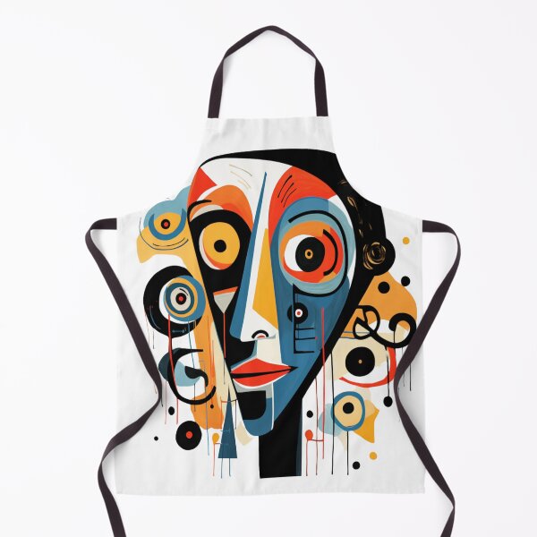 Item preview, Abstract artistic colorful face for art lovers designed and sold by ArtFeverShop.