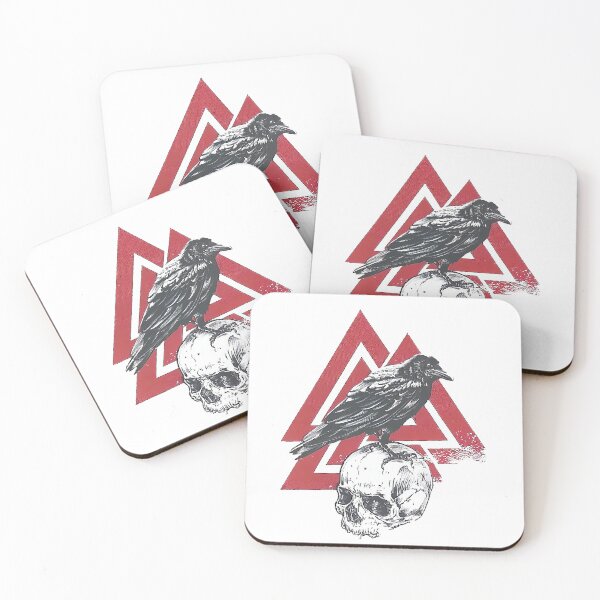 Item preview, RAVEN on the Valknut designed and sold by Mark-E-Adams.