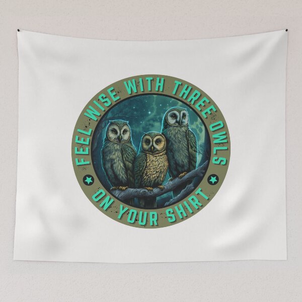 Item preview,  Owl Tee Shirts - Feel wise with three owls on your shirt designed and sold by relso.