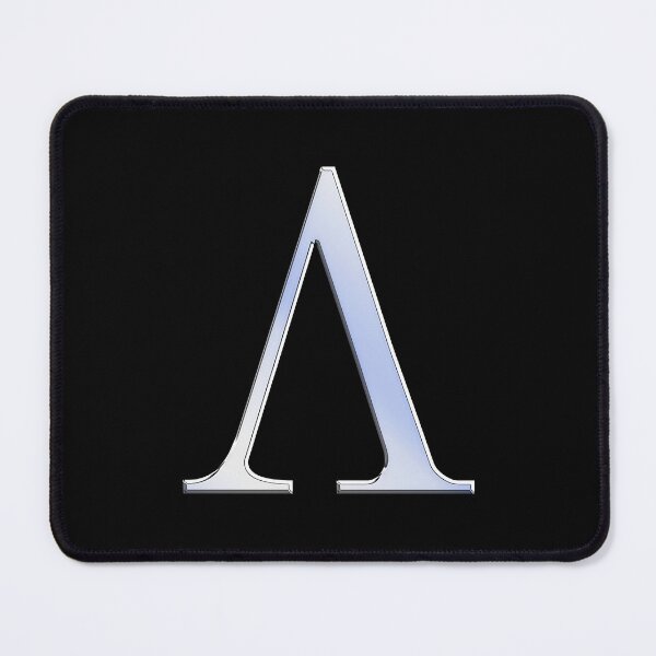 Item preview, Lambda Greek Letter Symbol Chrome Carbon Style designed and sold by Garaga.
