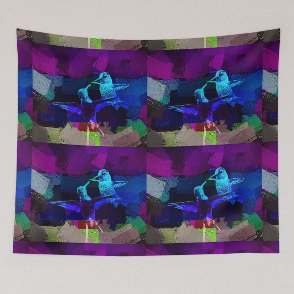 Item preview, Two Hummingbirds Colorfully Manipulated designed and sold by CarolM.