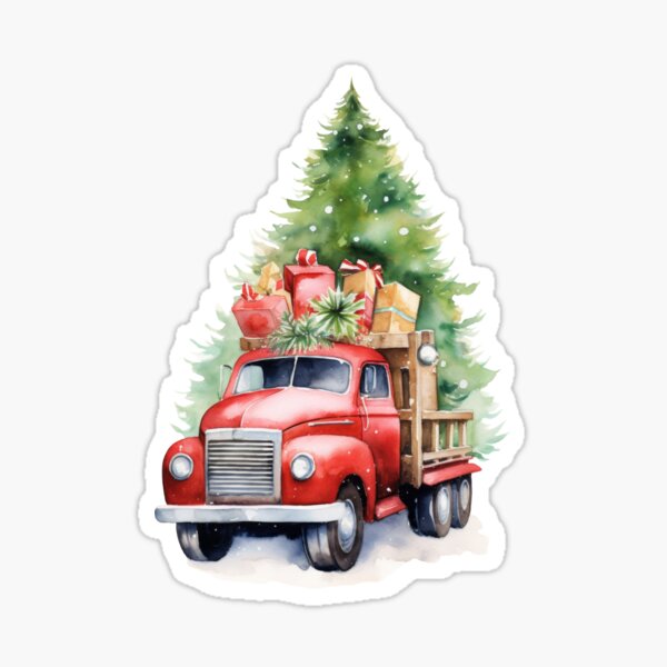 Christmas Truck Straw Topper — RENWILLS