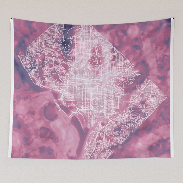 Item preview, Climate Change: Summer Heat in Washington DC in pink designed and sold by DreamingBeetle.