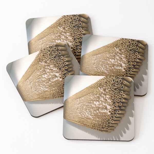 Item preview, Bullet casing gold and white digital art print designed and sold by dcrc.
