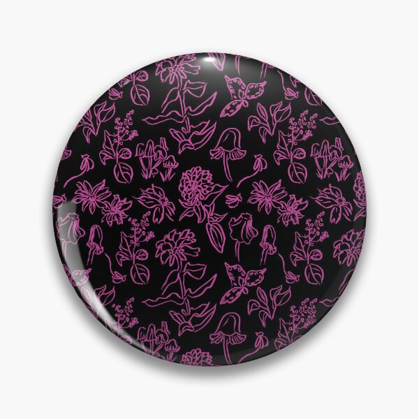 Item preview, Flores y Setas: Rosa Neón y Negro designed and sold by madeonbright.
