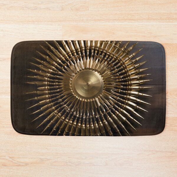 Item preview, Bullet casing gold and white digital art print designed and sold by dcrc.