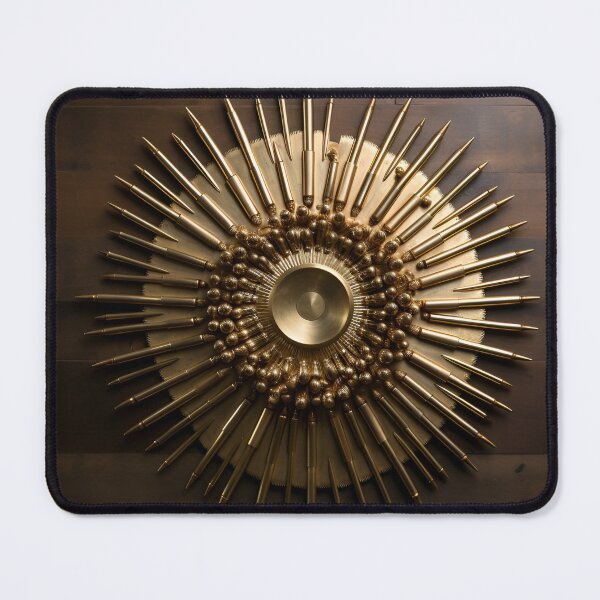 Item preview, Bullet casing gold and white digital art print designed and sold by dcrc.
