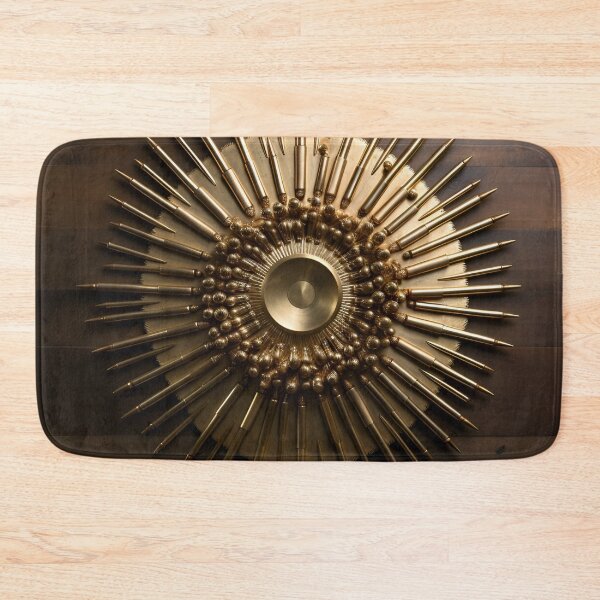 Item preview, Bullet casing gold and white digital art print designed and sold by dcrc.