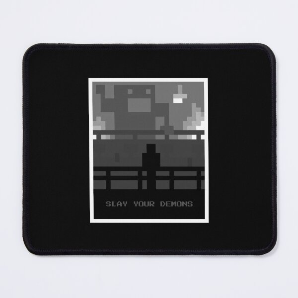 Item preview, Slay Your Demons - Pixel Art Black & White designed and sold by PatsRandomShop.
