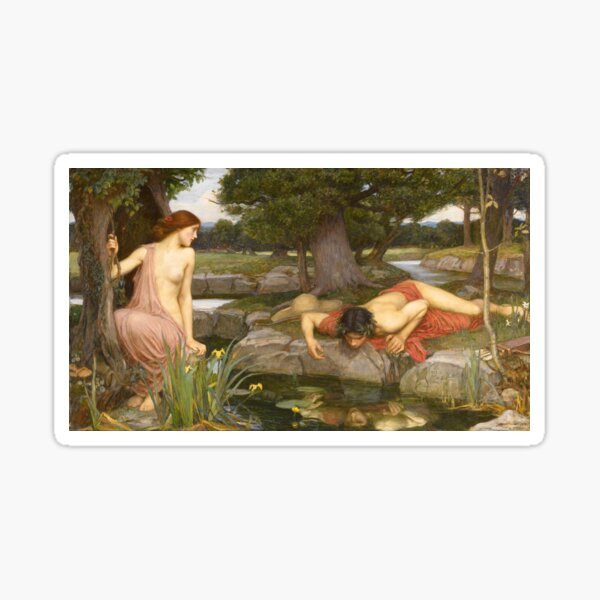 Item preview, Echo and Narcissus - Waterhouse - Ovid Metamorphoses  designed and sold by softbluehum.