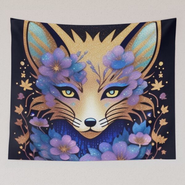 Item preview, Fox floral  designed and sold by Roxburylane.