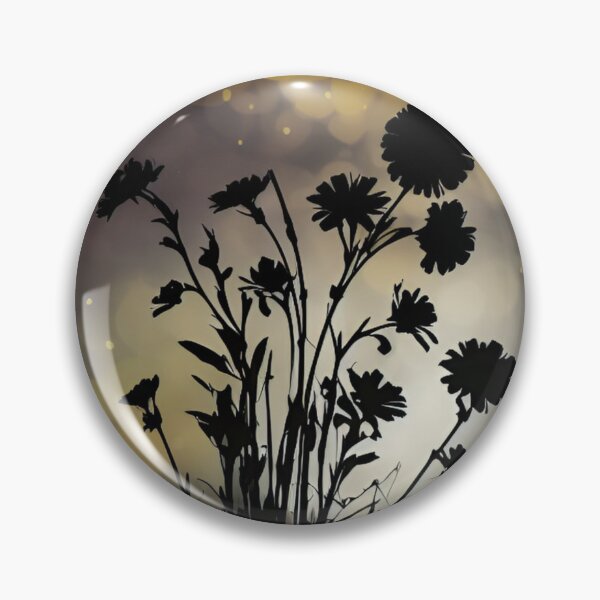 Item preview, Beautiful Wild Flowers Silhouette Bokeh designed and sold by Freestyle Designs.