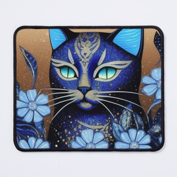 Item preview, Feline blue designed and sold by Roxburylane.