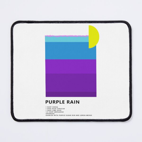 Item preview, Purple Rain Cocktail Minimalist Modern Design designed and sold by ModernAndFunky.