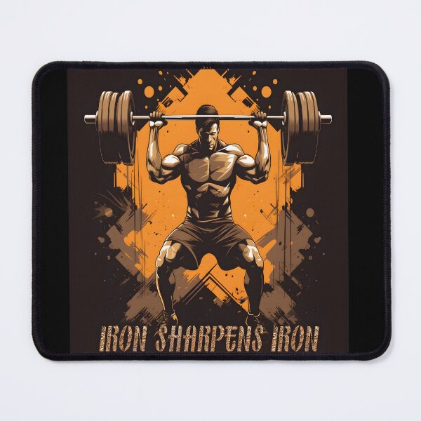 Item preview, Iron Sharpens Iron: Vintage Fitness Motivation designed and sold by alaa-mously.
