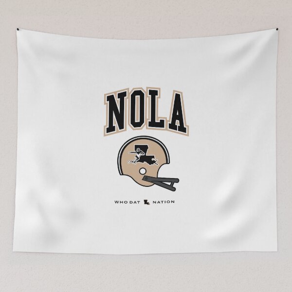 Item preview, NOLA Football Vintage Helmet Graphic designed and sold by damgoodgame.