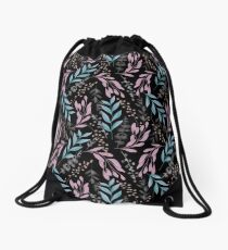 Plants pattern Drawstring Bag
