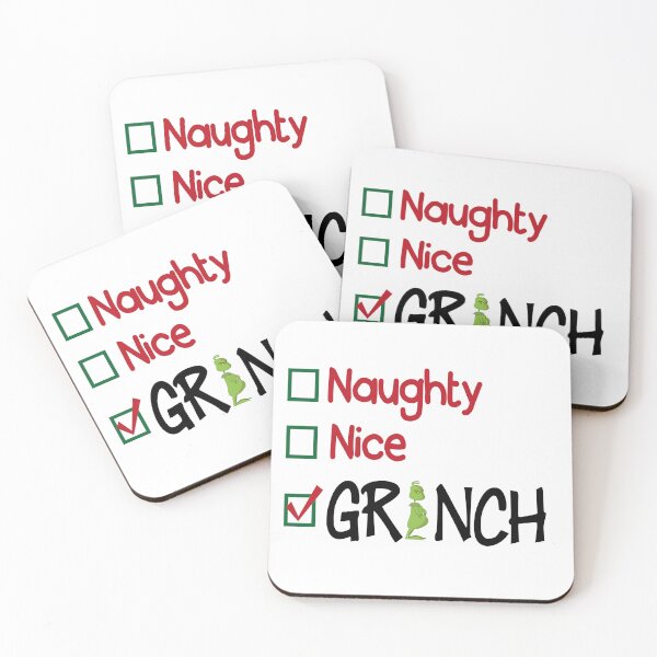 Item preview, Naughty, Nice....Grinchmas designed and sold by charlotte-print.