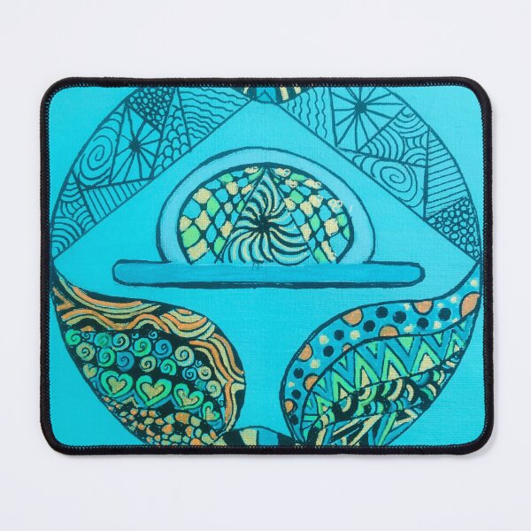 Aperçu de l'œuvre Astrologie balance art méditatif zentangle créée et vendue par Kat115.