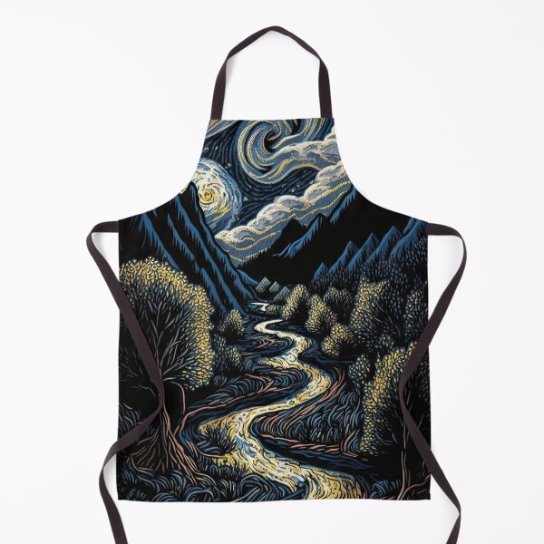 Item preview, Agartha Mountain Stream at Night designed and sold by OccultDreams.