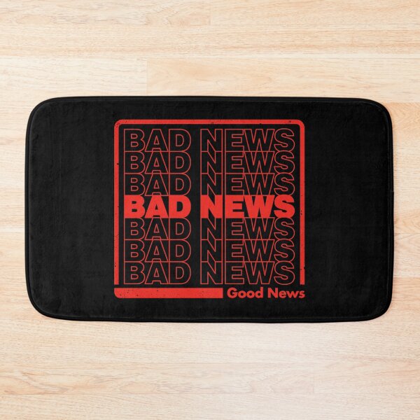 Item preview, Bad News, Typography list, Funny design, good news designed and sold by therocketman.