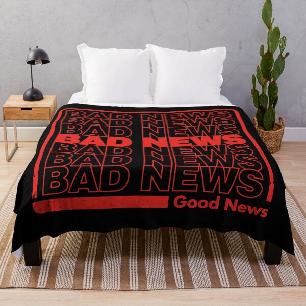 Item preview, Bad News, Typography list, Funny design, good news designed and sold by therocketman.