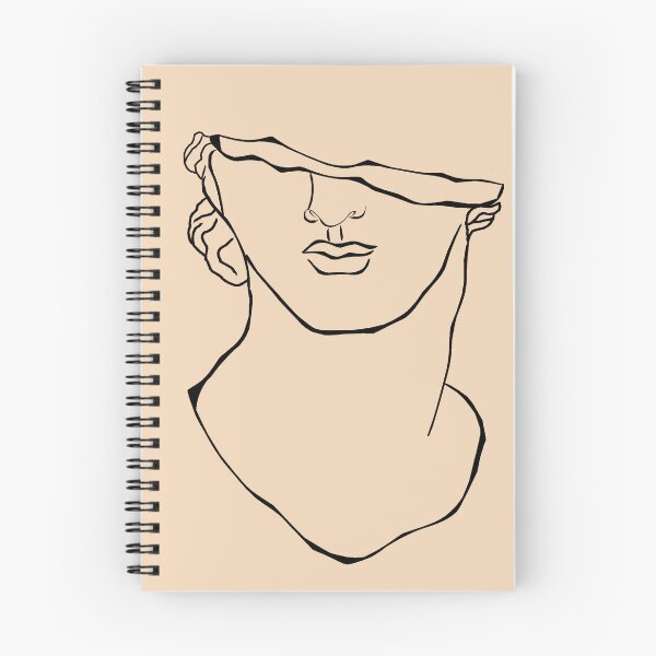 Item preview, Line art of broken Hellenistic colossal head  designed and sold by MUMYNGO.