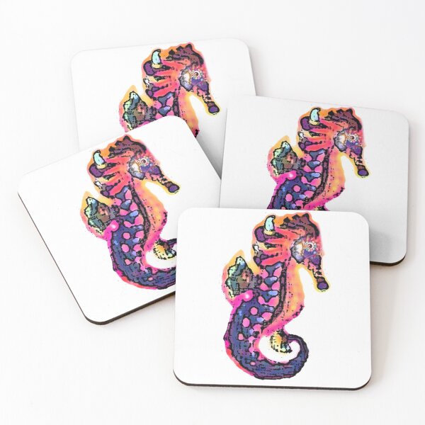 Item preview, Abstract Colorful Seahorse designed and sold by Carlo Varo.