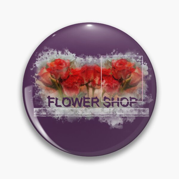 Aperçu de l'œuvre Police de texte Flower Shop avec fleur RED ROSE créée et vendue par wudtipun.