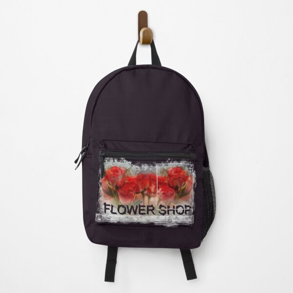 Item preview, Flower Shop text font with RED ROSE flower designed and sold by wudtipun.
