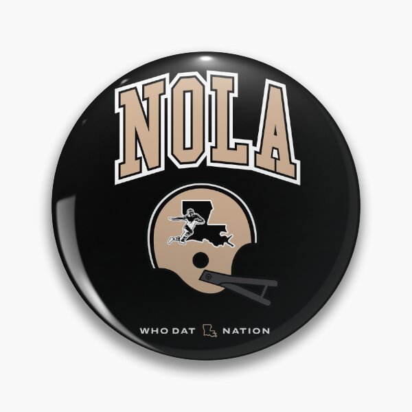 Item preview, NOLA Football Vintage Helmet Graphic (Dark) designed and sold by damgoodgame.