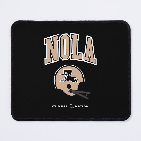 Item preview, NOLA Football Vintage Helmet Graphic (Dark) designed and sold by damgoodgame.