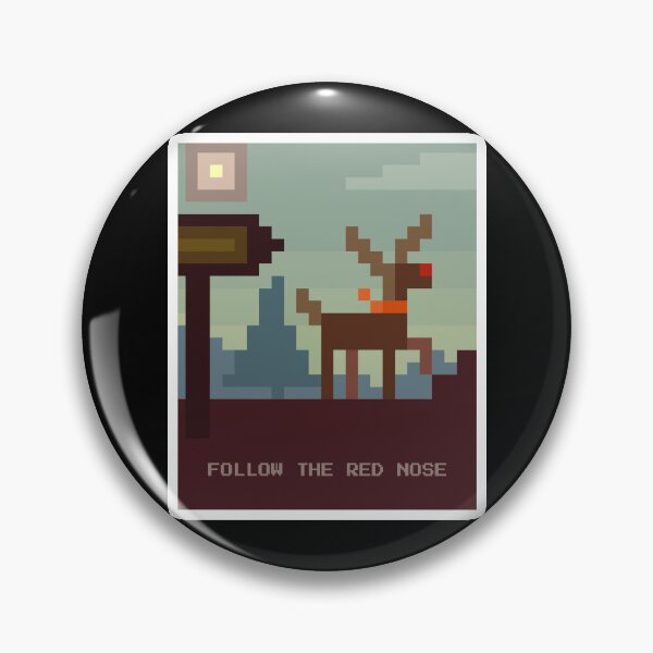 Item preview, Follow The Red Nose - Pixel Art designed and sold by PatsRandomShop.
