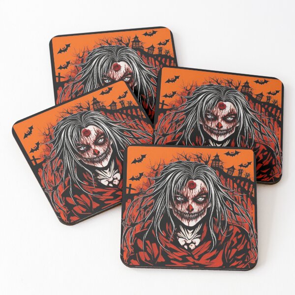 Item preview, Halloween ghostly psychedelic bloody manga designed and sold by JaroDesign2023.