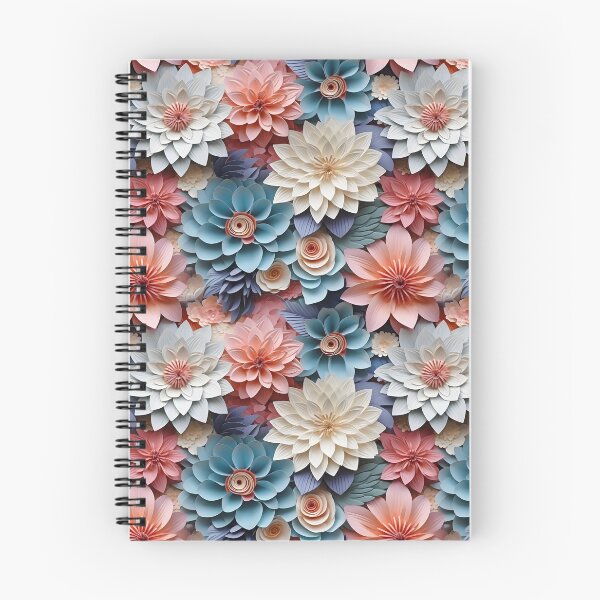 Item preview, 3d flower pattern in pastel colors designed and sold by DreamscapePixel.