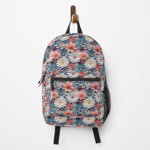 Item preview, 3d flower pattern in pastel colors designed and sold by DreamscapePixel.