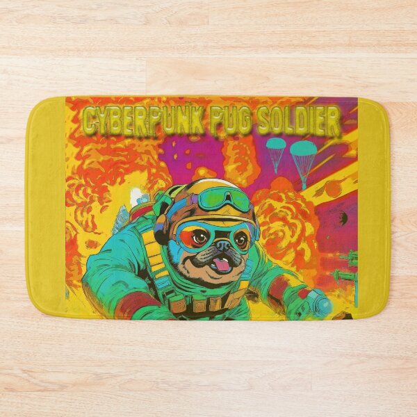 Item preview, Pug Cyberpunk Soldier 11 designed and sold by RedBluffTraders.
