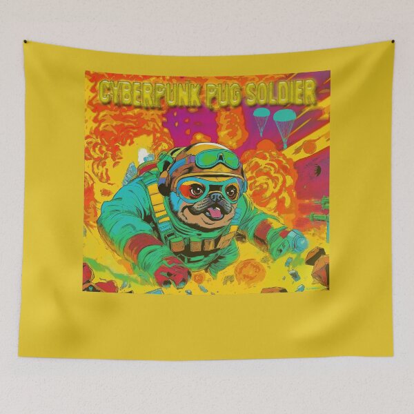 Item preview, Soldado Pug Cyberpunk 11 designed and sold by RedBluffTraders.