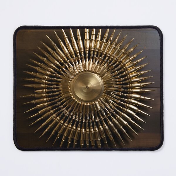 Item preview, Bullet casing gold and white digital art print designed and sold by dcrc.