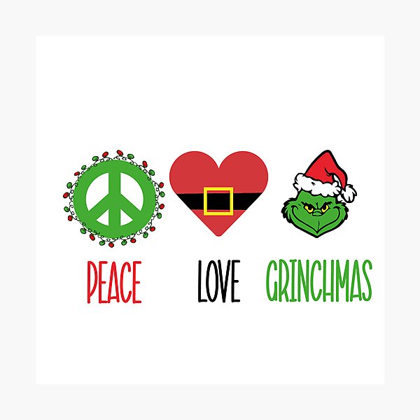 Item preview, Peace, Love, Grinchmas designed and sold by charlotte-print.