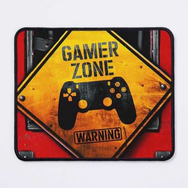 Item preview, Unlock Your Gaming Persona with Personalized Products | Game controller and Gamer Zone - Warning Text designed and sold by ShoppingKazkar.