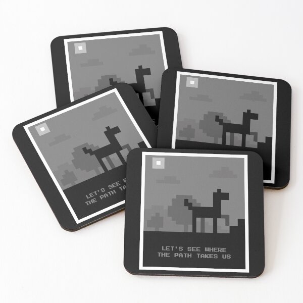 Item preview, Let's See Where The Path Takes Us - Pixel Art Black & White designed and sold by PatsRandomShop.