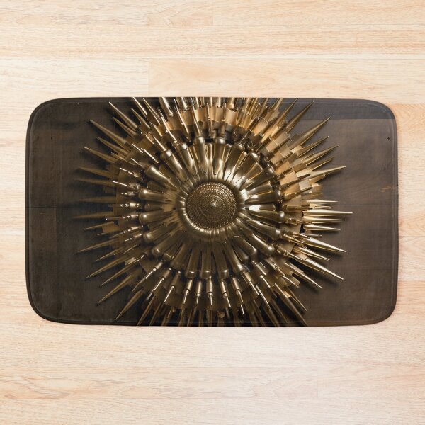 Item preview, bullet casing gold and white digital art print designed and sold by dcrc.