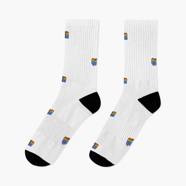 Item preview, Queer - rainbow gay pride flag colors - National Coming Out Day designed and sold by Inspirationmotivation.