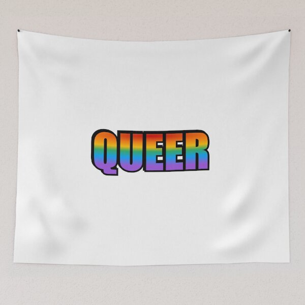 Item preview, Queer - rainbow gay pride flag colors - National Coming Out Day designed and sold by Inspirationmotivation.