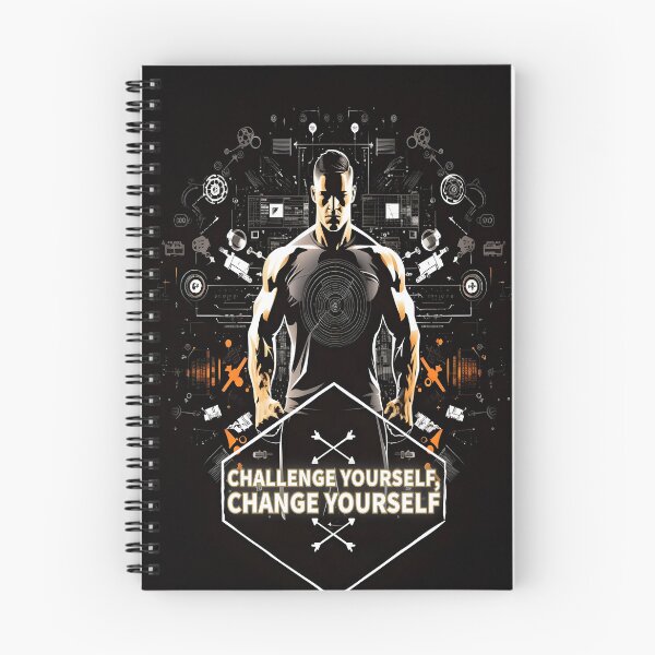 Item preview, **Challenge Yourself, Change Yourself** - Motivational Fitness Graphic Design designed and sold by alaa-mously.