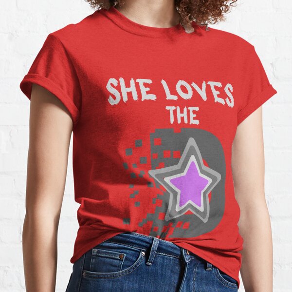 Hottertees Vintage She Loves The D Dodgers Shirt